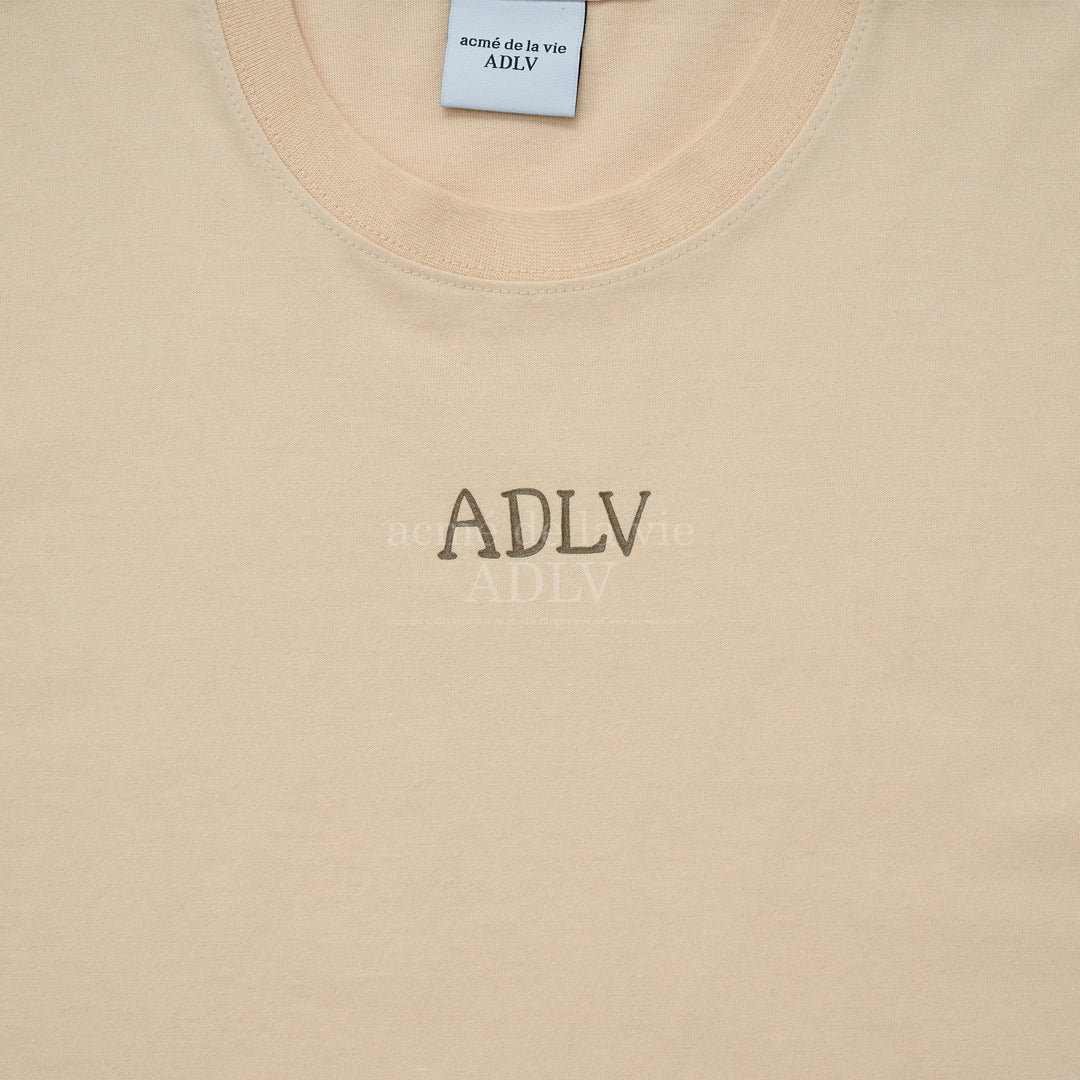 acmé de la vie (ADLV) Glossy Basic Logo Short Sleeve T-Shirt Beige | Hype Vault Kuala Lumpur | Asia's Top Trusted High-End Sneakers and Streetwear Store
