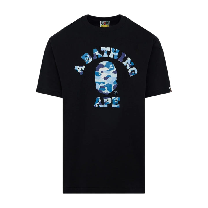 Bape ABC Camo College Tee Black/Blue | Hype Vault