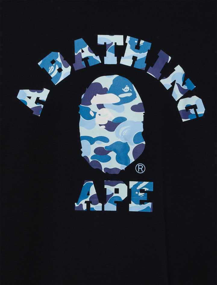 Bape ABC Camo College Tee Black/Blue | Hype Vault