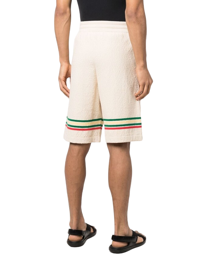 Jil Sander Stripe-Print Colored Shorts Beige | Hype Vault Kuala Lumpur 