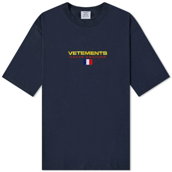 Vetements Haute Couture Logo T-Shirt Navy | Hype Vault Kuala Lumpur