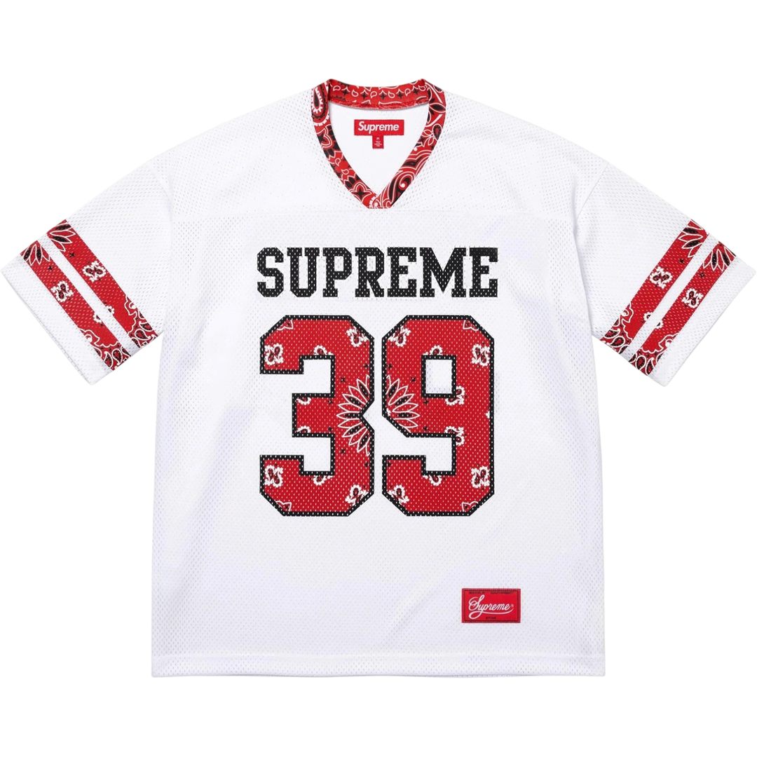 Supreme Bandana Football Jersey White (SS25)