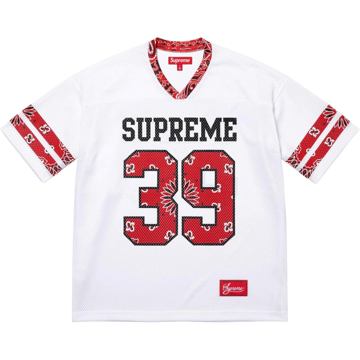 Supreme Bandana Football Jersey White (SS25)