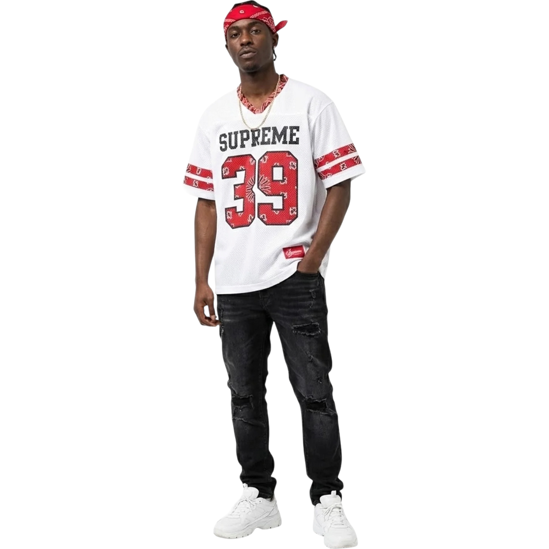 Supreme Bandana Football Jersey White (SS25)