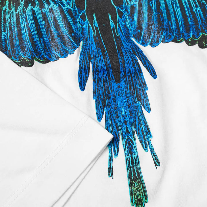 Marcelo Burlon Regular Wings White | Hype Vault Kuala Lumpur & Blue T-Shirt