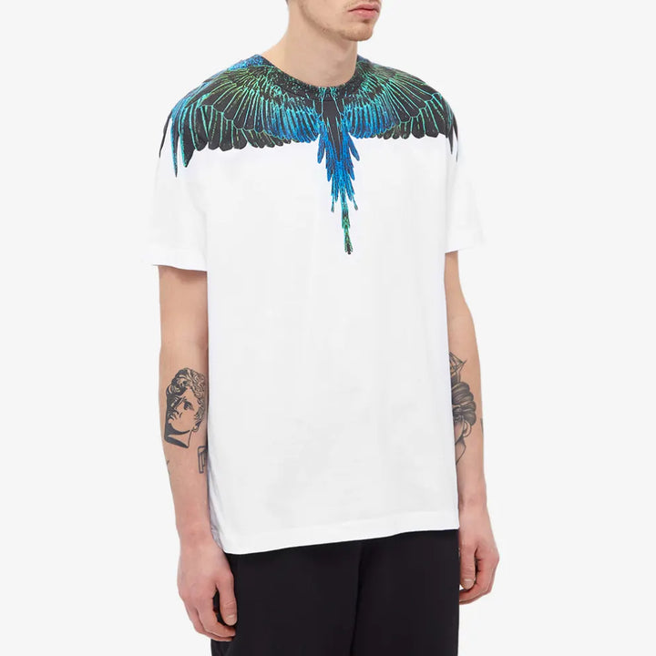 Marcelo Burlon Regular Wings White | Hype Vault Kuala Lumpur & Blue T-Shirt