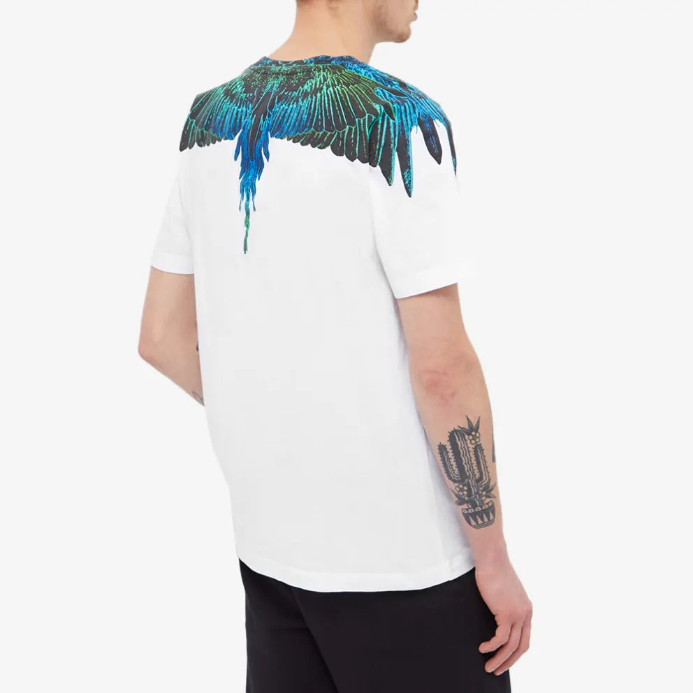 Marcelo Burlon Regular Wings White | Hype Vault Kuala Lumpur & Blue T-Shirt