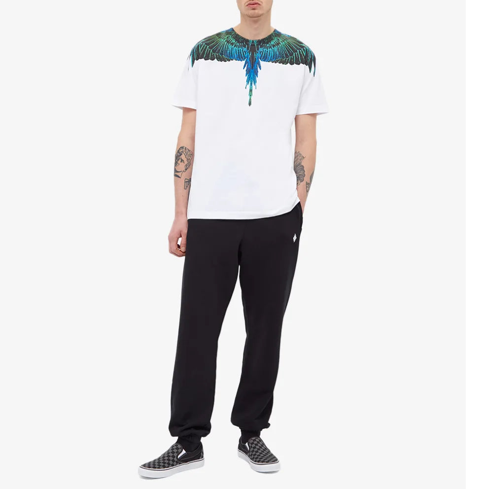 Marcelo Burlon Regular Wings White | Hype Vault Kuala Lumpur & Blue T-Shirt