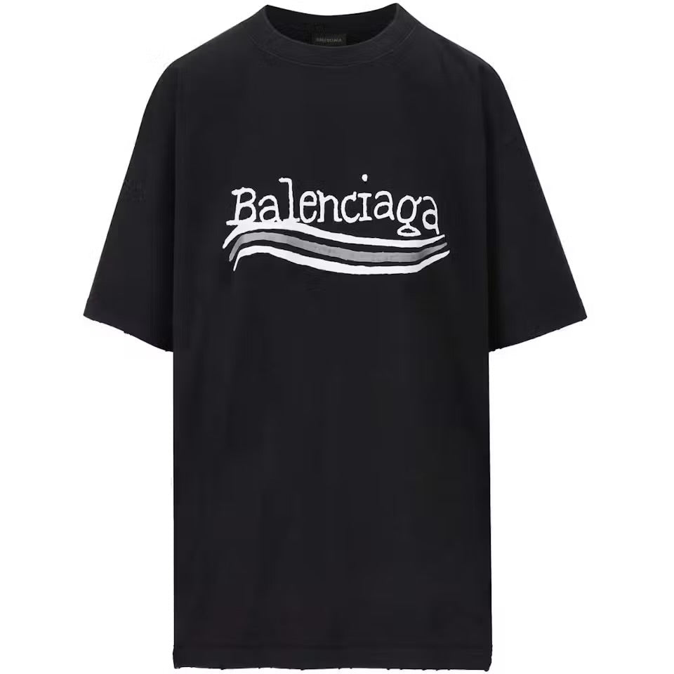Balenciaga Hand Drawn Political Campaign T-Shirt Black (FW23)