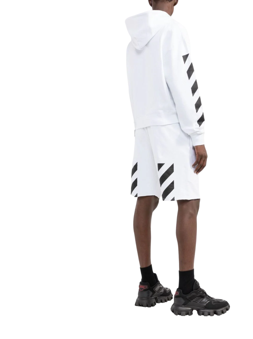 Off-White Diagonal Helvetica Oversized White Hoodie | Hype Vault Kuala Lumpur