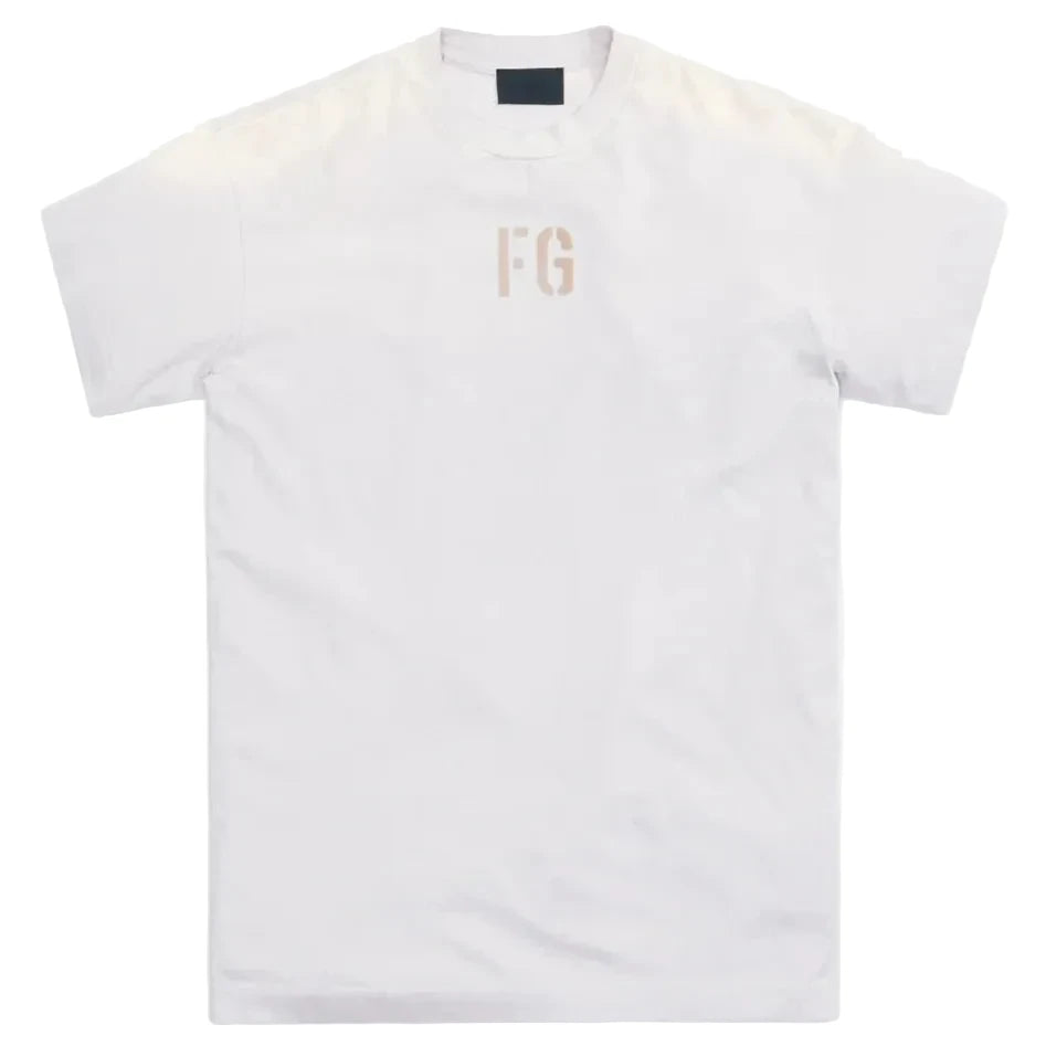 Fear of God FG Tee ‘Vintage Concrete White’ (SS21) - Hype Vault 