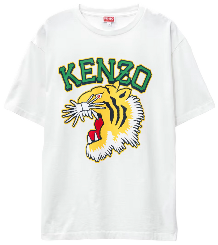 Kenzo Tiger Varsity Oversized T-Shirt White | Hype Vault Kuala Lumpur