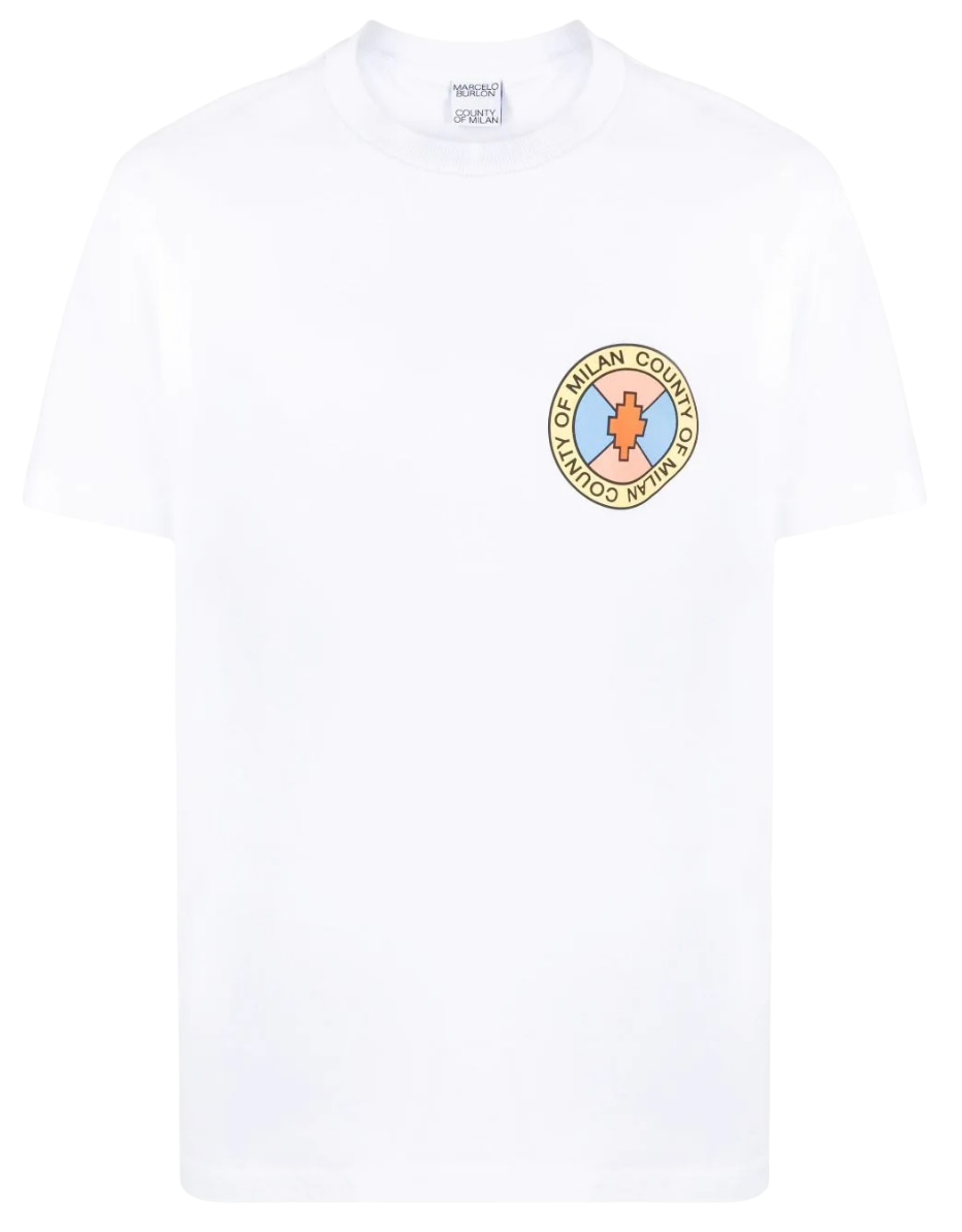 Marcelo Burlon County Park Regular T-Shirt White Pink | Hype Vault Kuala Lumpur