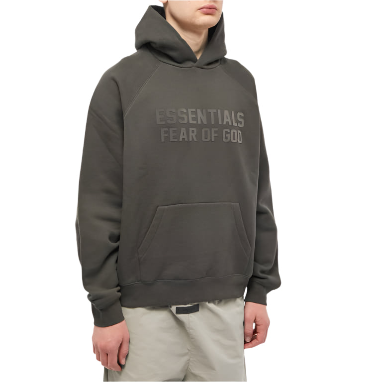 Fear of God Essentials Hoodie 'Off Black' (SS23) | Hype Vault