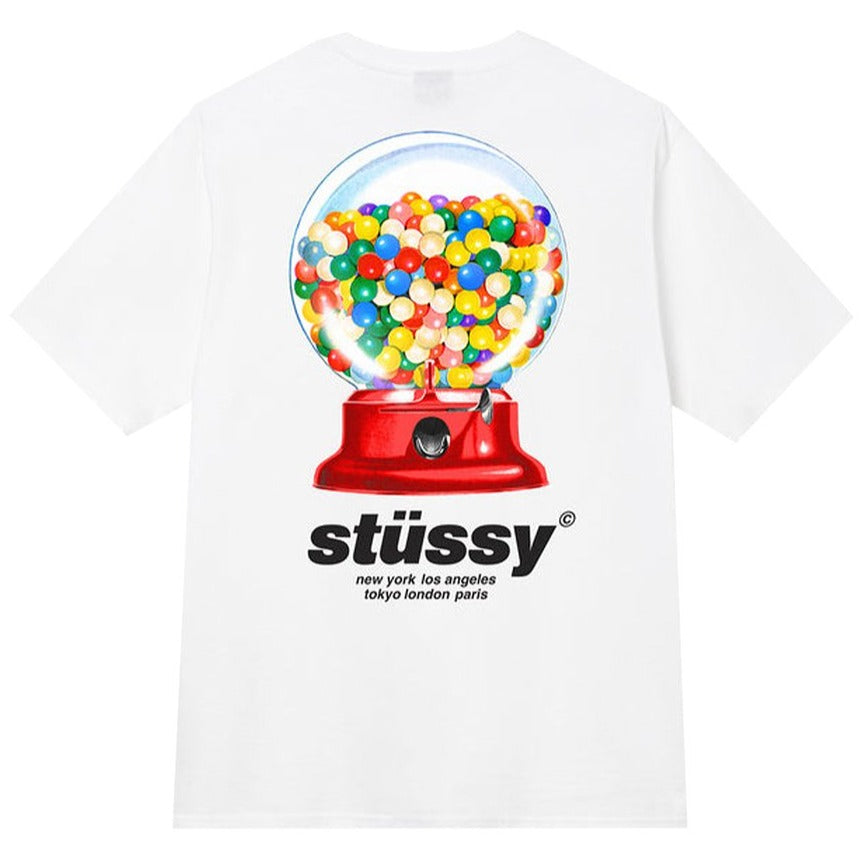 Stussy Gumball Tee White | Hype Vault Kuala Lumpur | Asia's Top Trusted High-End Sneakers and Streetwear Store | Guaranteed 100% authentic