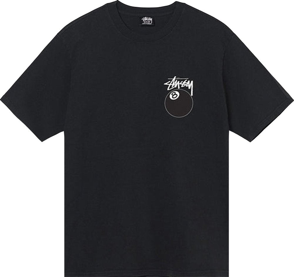 Stussy 8 Ball Pigment Dyed Tee Black | Hype Vault Kuala Lumpur | Asia's Top Trusted High-End Sneakers and Streetwear Store | Guaranteed 100% authentic