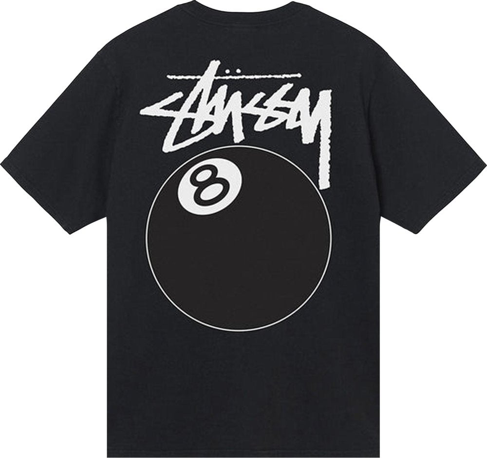 Stussy 8 Ball Pigment Dyed Tee Black | Hype Vault Kuala Lumpur | Asia's Top Trusted High-End Sneakers and Streetwear Store | Guaranteed 100% authentic