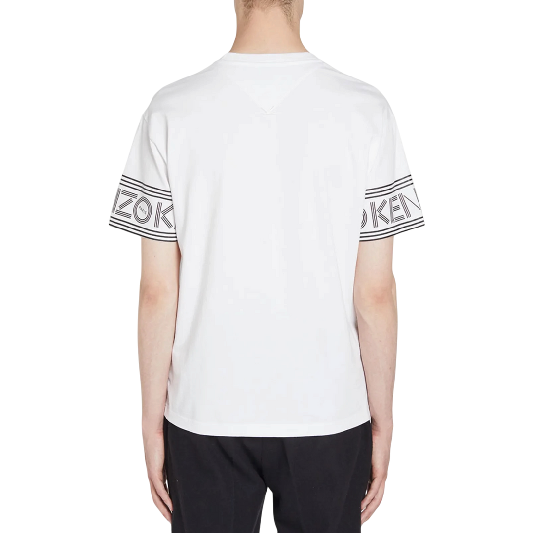 Kenzo Cuff Logo Cotton Short Sleeve T-Shirt 'White' - Hype Vault 