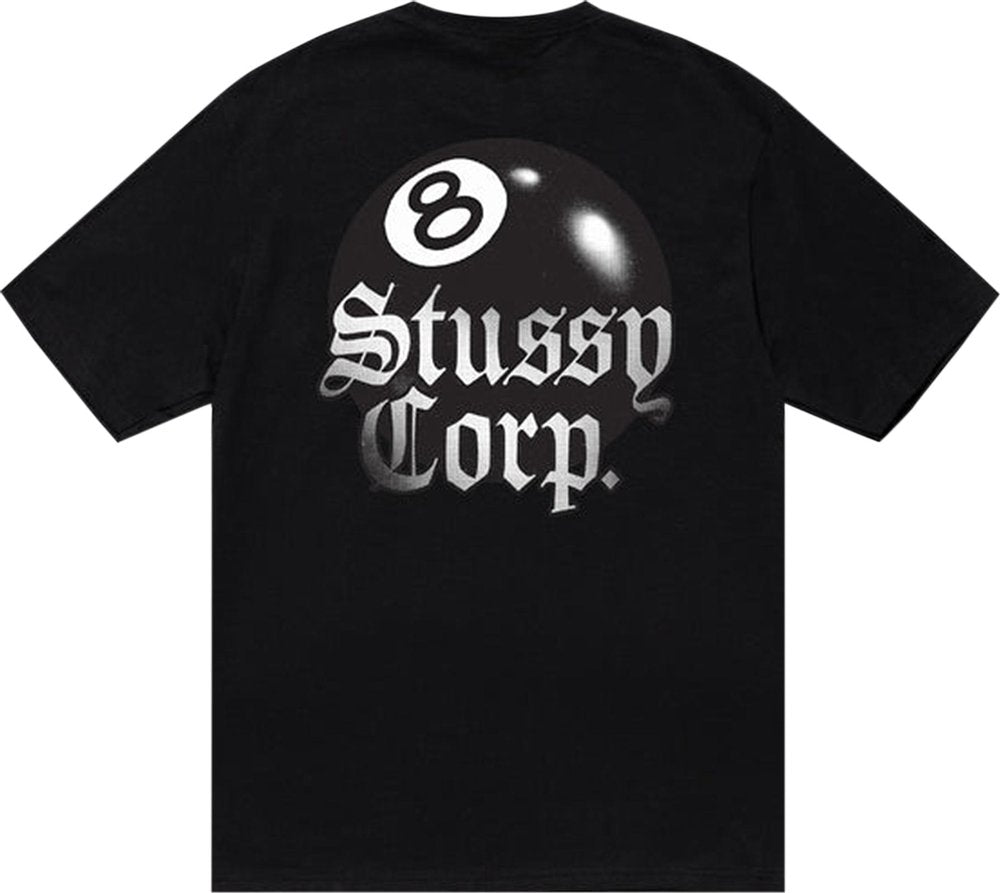 Stussy 8 Ball Corp. Tee Black