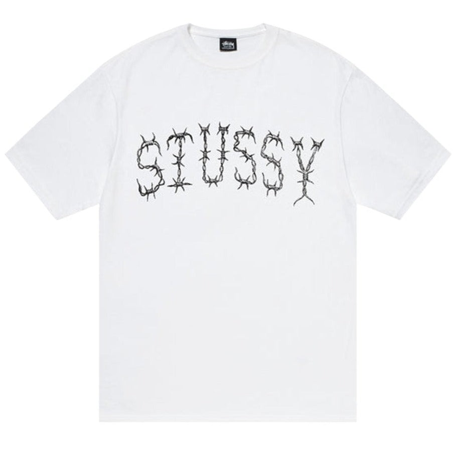 Stussy Barb Tee White | Hype Vault Kuala Lumpur | Asia's Top Trusted High-End Sneakers and Streetwear Store | Guaranteed 100% authentic