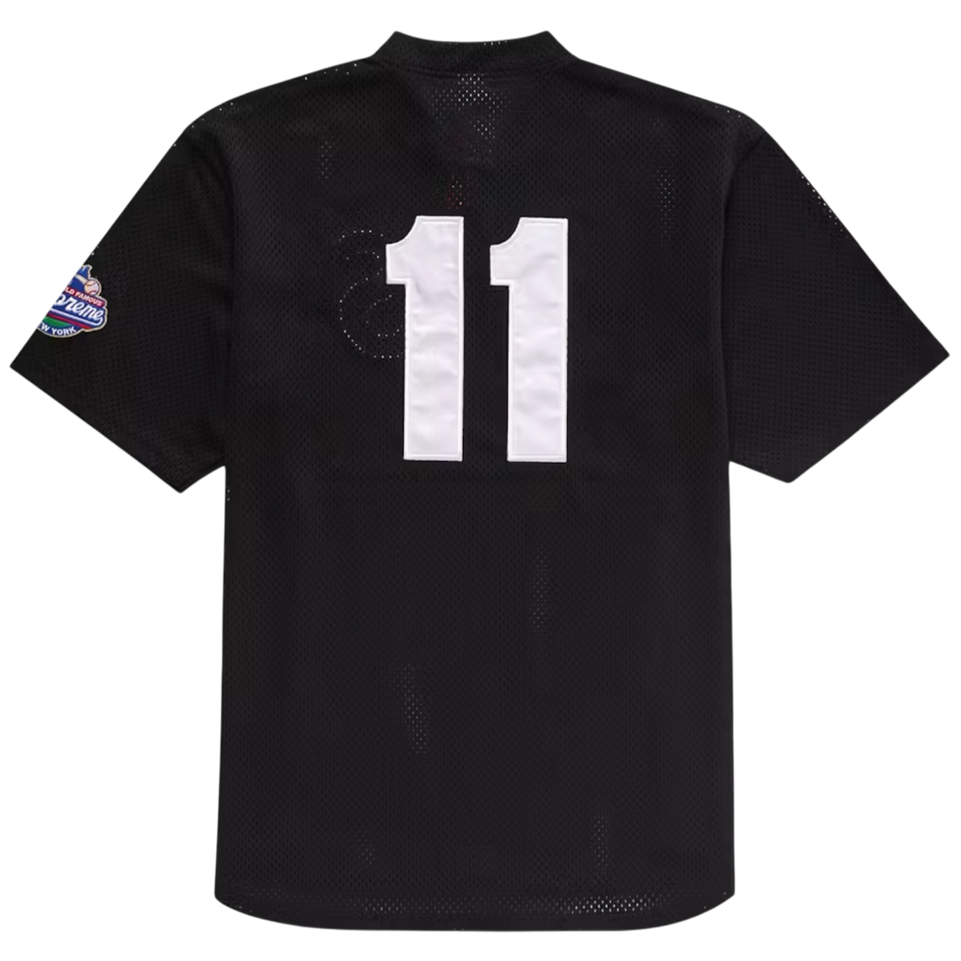 Supreme S Logo Baseball Henley ‘Black’ (SS25)
