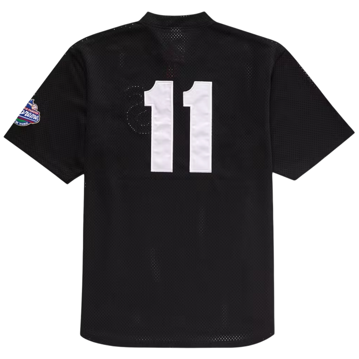Supreme S Logo Baseball Henley ‘Black’ (SS25)