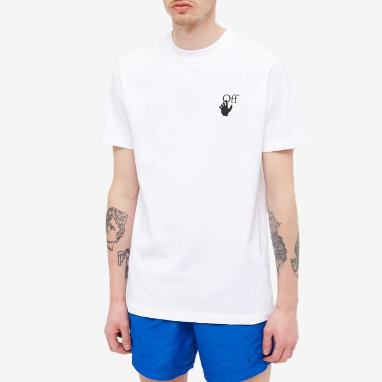 Off-White Spray Marker Slim S/S T-Shirt White | Hype Vault Kuala Lumpur | Asia's Top Trusted High-End Sneakers and Streetwear Store