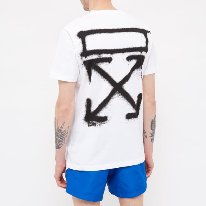 Off-White Spray Marker Slim S/S T-Shirt White | Hype Vault Kuala Lumpur | Asia's Top Trusted High-End Sneakers and Streetwear Store