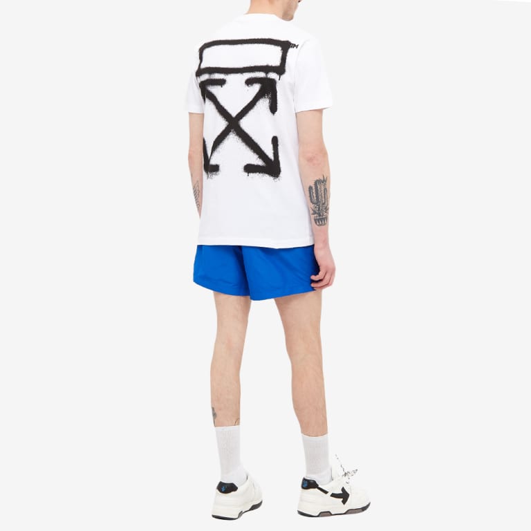 Off-White Spray Marker Slim S/S T-Shirt White | Hype Vault Kuala Lumpur | Asia's Top Trusted High-End Sneakers and Streetwear Store