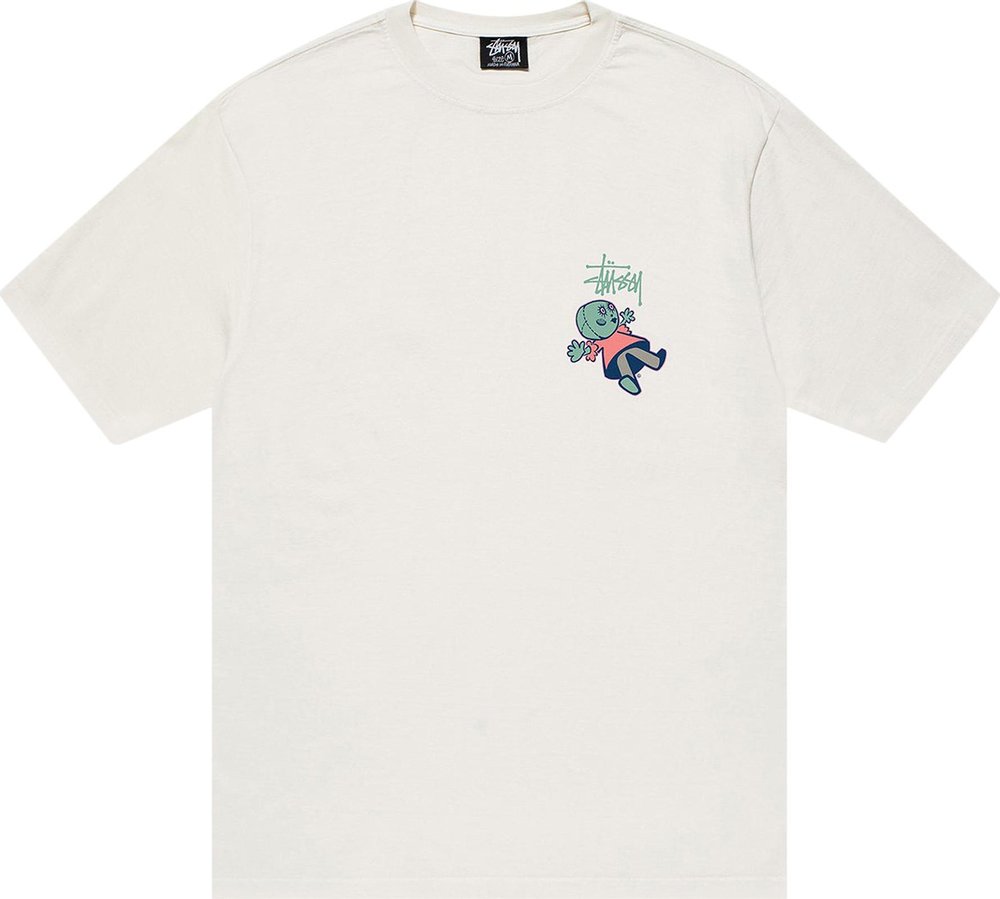 Stussy Dollie Pigment Dyed Tee Natural | Hype Vault Kuala Lumpur | Asia's Top Trusted High-End Sneakers and Streetwear Store | Guaranteed 100% authentic