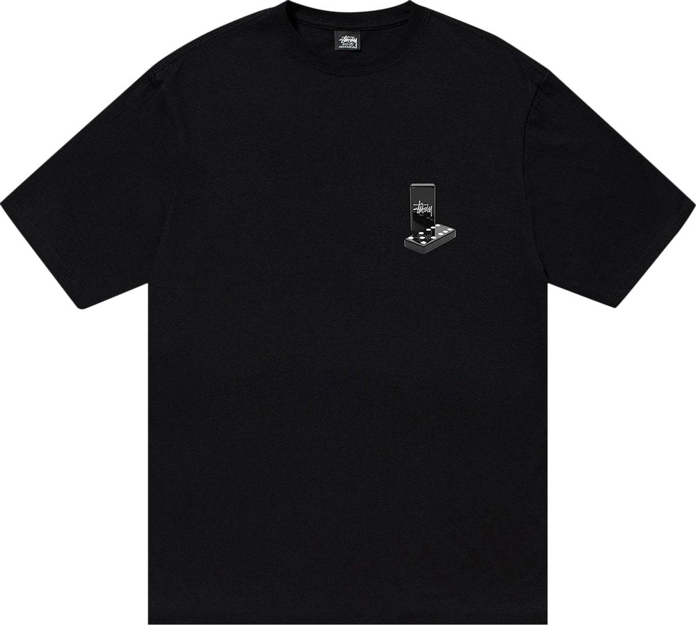 Stussy Dominoes Tee Black | Hype Vault Kuala Lumpur | Asia's Top Trusted High-End Sneakers and Streetwear Store | Guaranteed 100% authentic