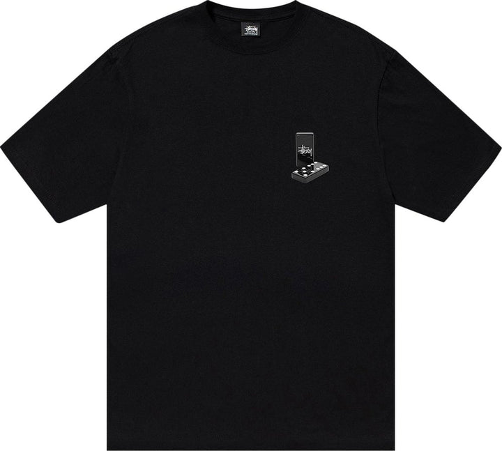 Stussy Dominoes Tee Black | Hype Vault Kuala Lumpur | Asia's Top Trusted High-End Sneakers and Streetwear Store | Guaranteed 100% authentic