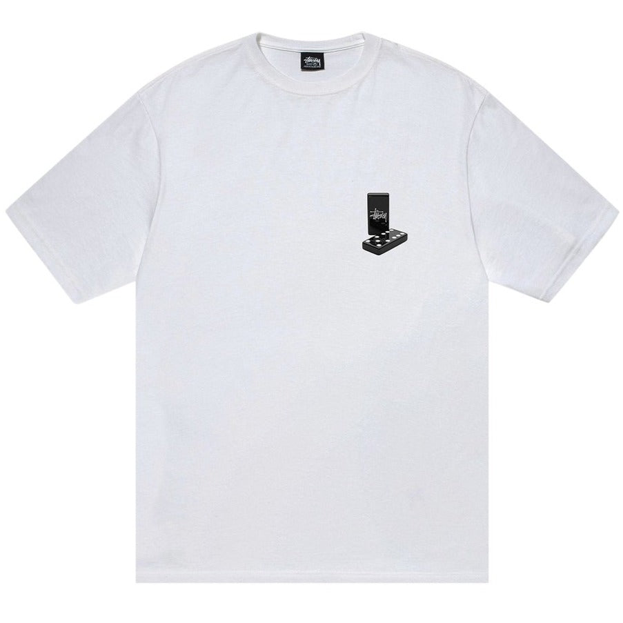 Stussy Dominoes Tee White | Hype Vault Kuala Lumpur | Asia's Top Trusted High-End Sneakers and Streetwear Store | Guaranteed 100% authentic