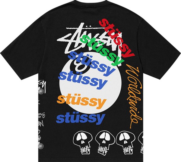 Stussy Test Strike Pigment Dyed Tee Black | Hype Vault Kuala Lumpur | Asia's Top Trusted High-End Sneakers and Streetwear Store | Guaranteed 100% authentic