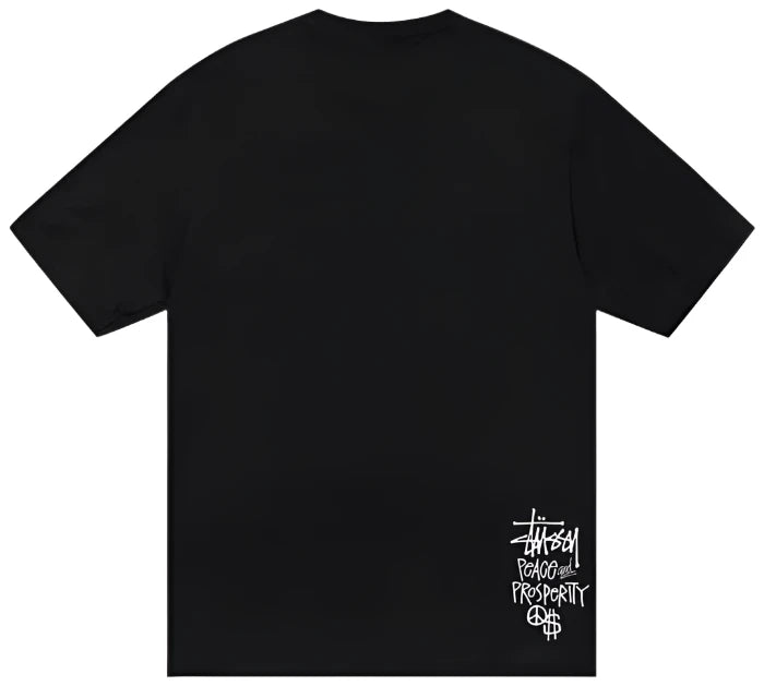 Stussy Peace and Prosperity Tee Black | Hype Vault