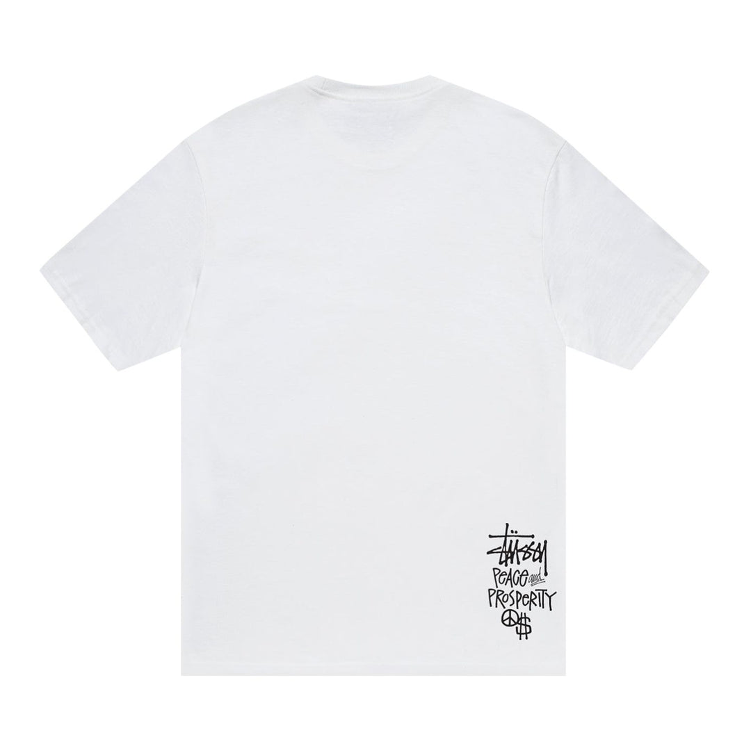 Stussy Peace & Prosperity Tee 'White' (FW23) | Hype Vault