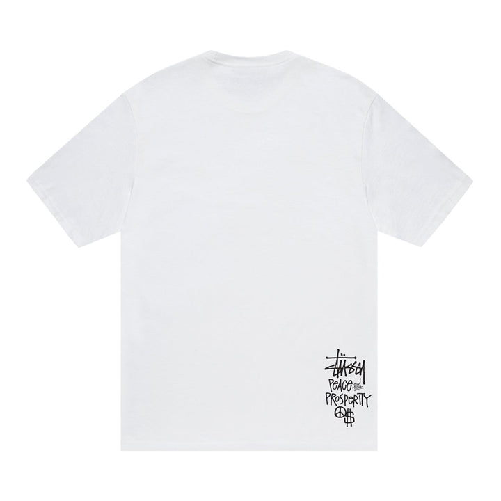 Stussy Peace & Prosperity Tee 'White' (FW23) | Hype Vault