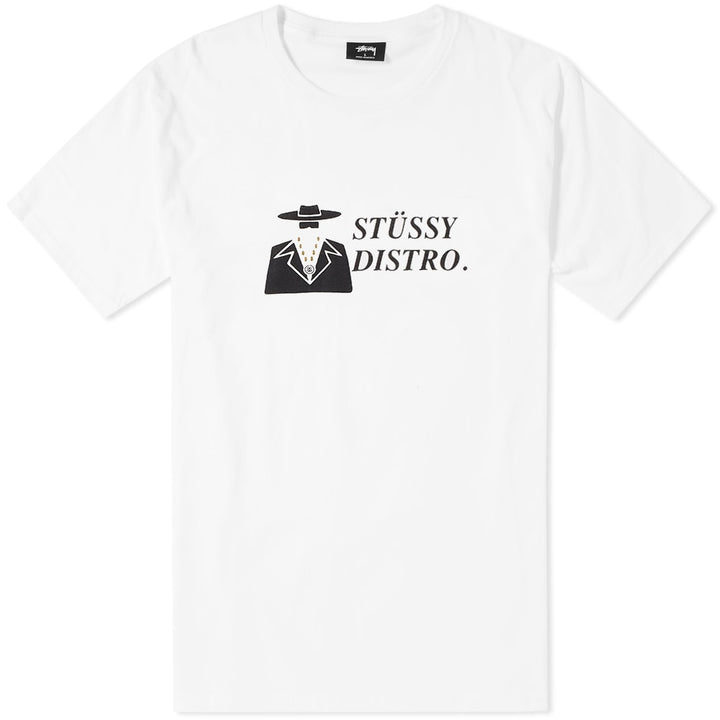 Stussy Distro Tee White | Hype Vault Kuala Lumpur | Asia's Top Trusted High-End Sneakers and Streetwear Store