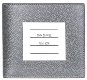 Thom Browne Billfold W/ Paper Label In Pebble Grain Leather | Hype Vault Kuala Lumpur