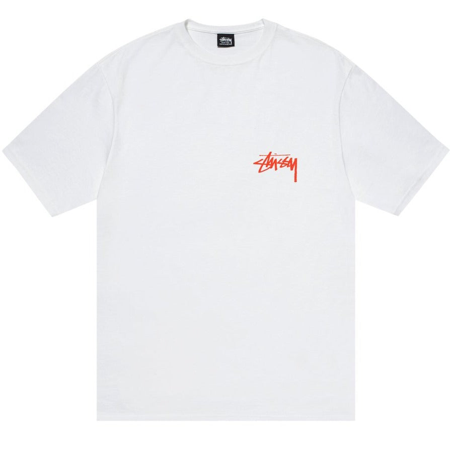 Stussy Scorpion Tee White | Hype Vault Kuala Lumpur | Asia's Top Trusted High-End Sneakers and Streetwear Store | Guaranteed 100% authentic