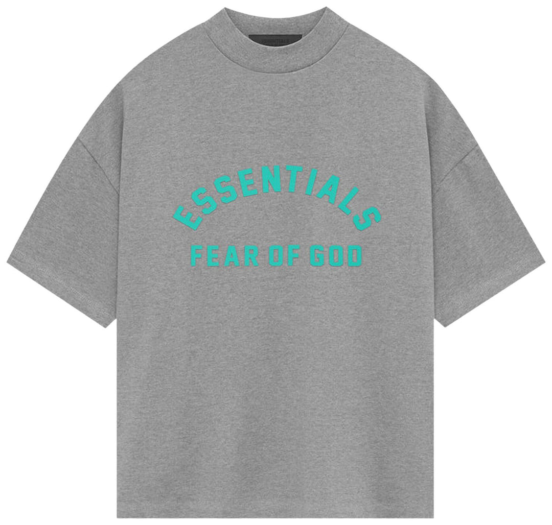 Fear of God Essentials Heavy Jersey Short-Sleeve Tee 'Dark Heather Oatmeal' (FW23) | Hype Vault