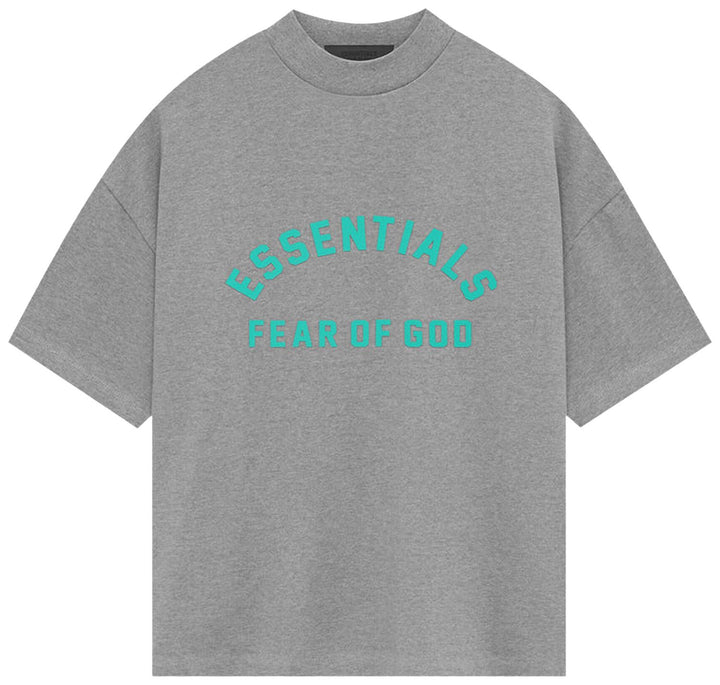 Fear of God Essentials Heavy Jersey Short-Sleeve Tee 'Dark Heather Oatmeal' (FW23) | Hype Vault