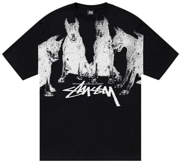 Stussy Dobermans Tee ‘Black’ (SS24) | Hype Vault