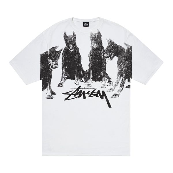 Stussy Dobermans Tee ‘White’ (SS24) | Hype Vault