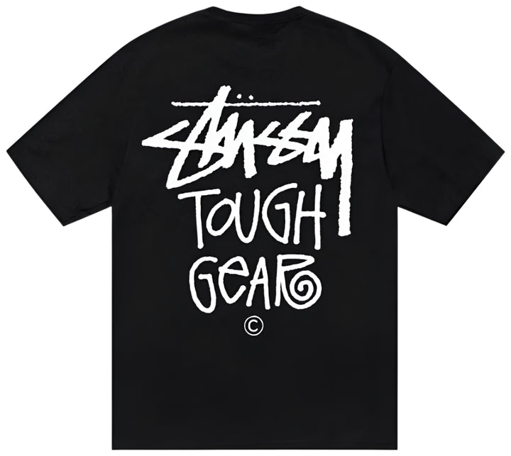 Stussy Tough Gear Tee Black | Hype Vault Kuala Lumpur | Asia's Top Trusted High-End Sneakers and Streetwear Store