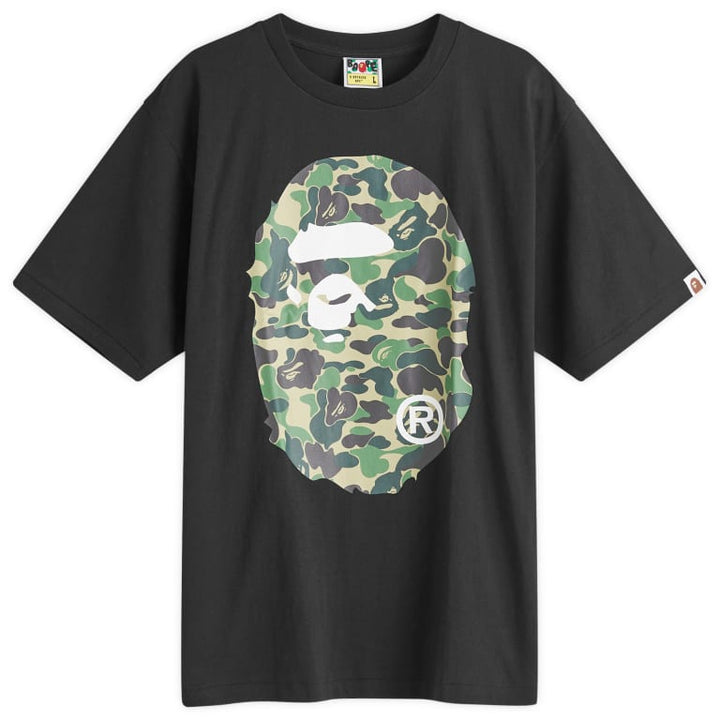 Bape Camo Big Ape Head Tee ‘Black/Green’ | Hype Vault