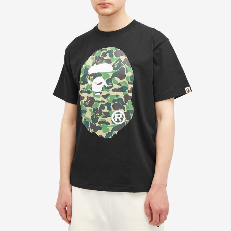 BAPE Camo Big Ape Head Tee 'Black/Green' – Hype Vault