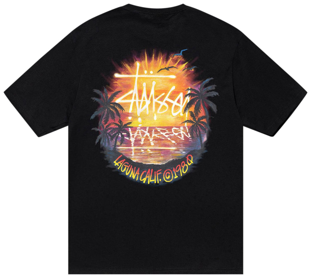 Stussy Sunset Tee Black (SS24) | Hype Vault