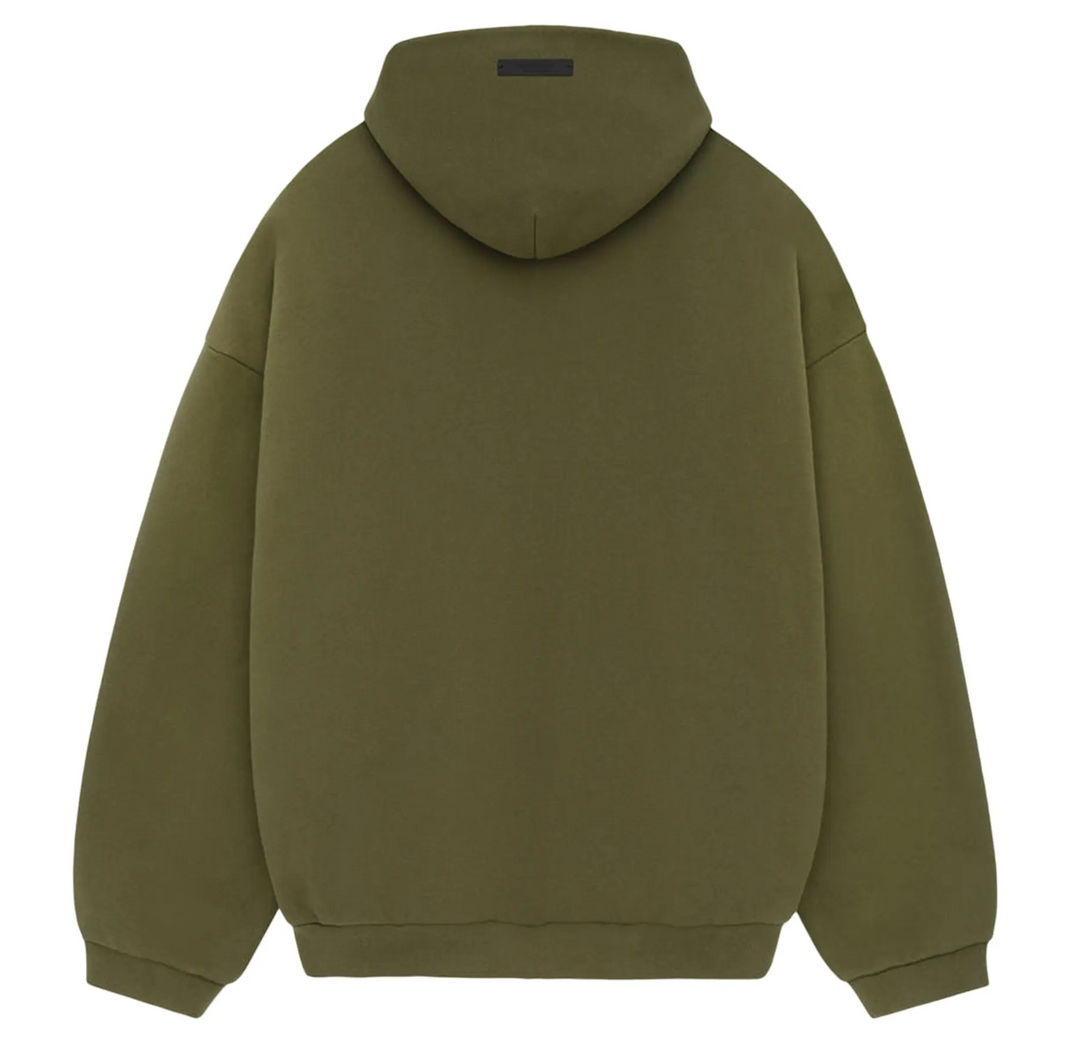 Fear of God Essentials Fleece Hoodie Military (FW24)