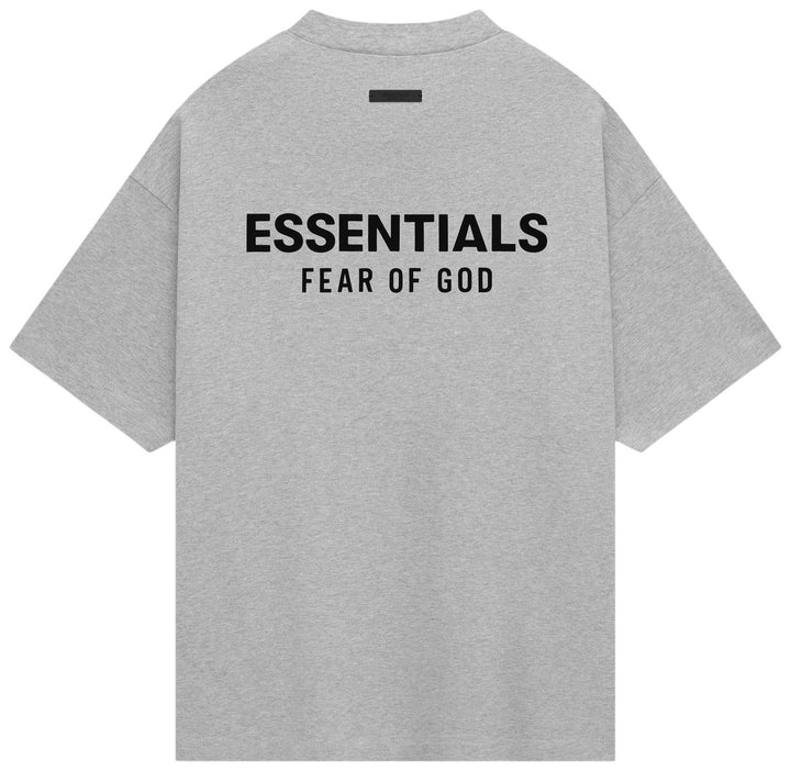 Fear of God Essentials Jersey Crewneck Tee 'Light Heather Grey' (FW24) | Hype Vault